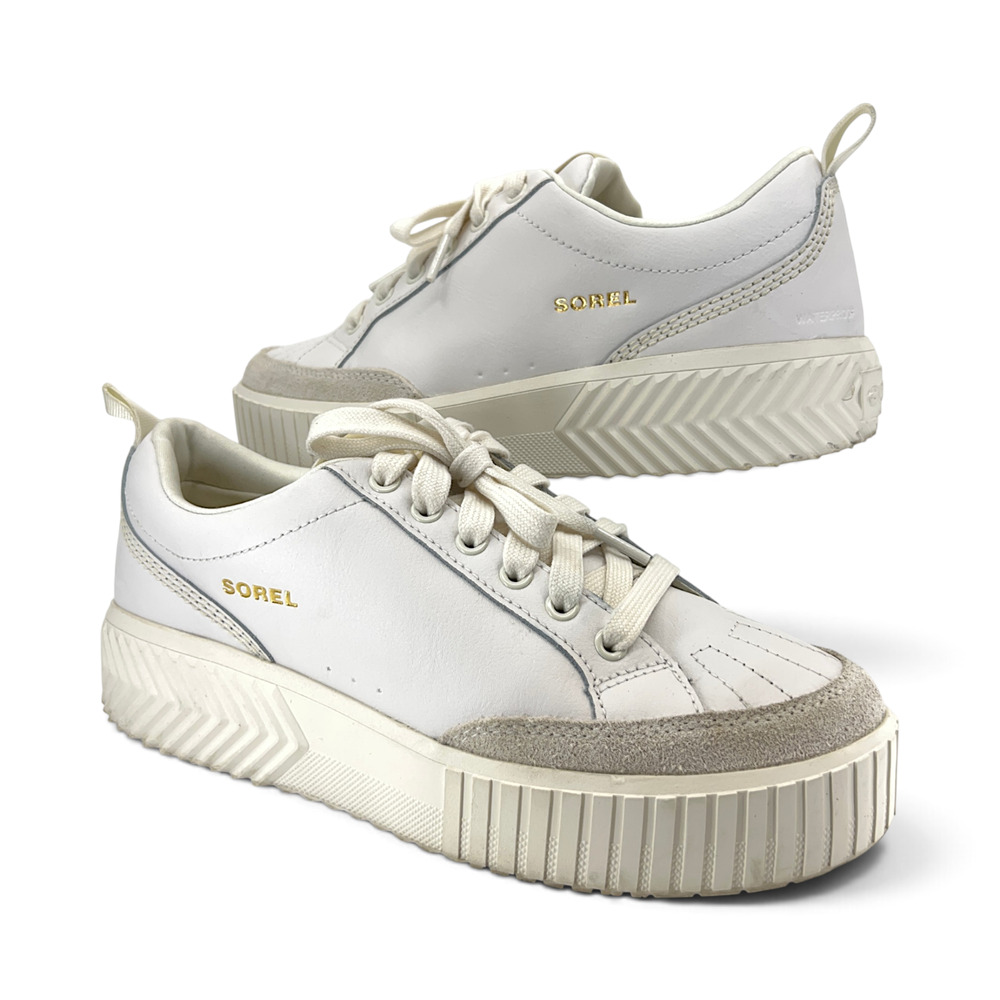 Sorel ONA Ave Low WP Women's Waterproof Sneakers Sea Salt Size 10